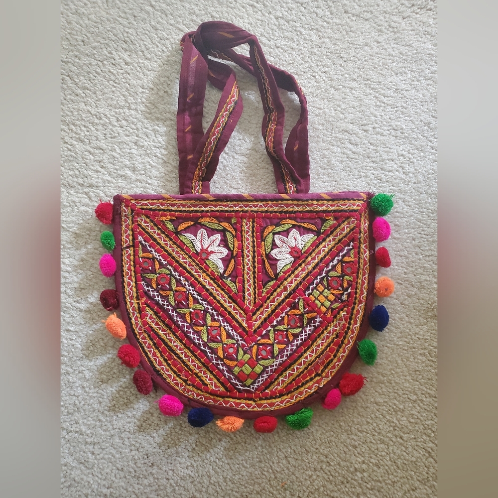 Colorful Embroidered Mini Bag - Picture 3 of 3